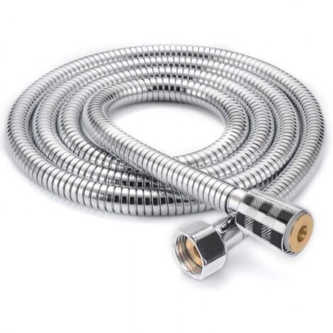 Tuyau de Douche 2m, Universel Flexible douche Extensible Pommeau douche Tuyau en Acier Inoxydable Anti-Explosion, Anti-Torsion et Anti-Corrosion, Chiffrement à double Boucle (1/5)