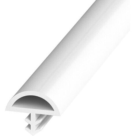 Joint de porte, butée de porte d'entrée anti-étirement en fil métallique, joint de porte intérieur (blanc, 12 mm x 5 m) (1/5)