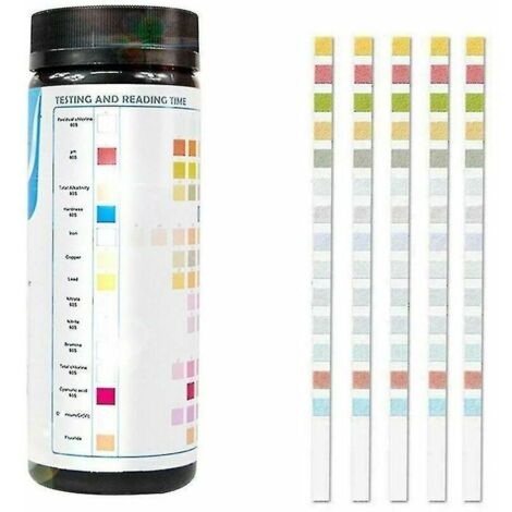 Kit de test d'eau potable 14 en 1 Test de qualité de l'eau pour puits et eau du robinet 50/100 pièces 50 pièces (1/5)