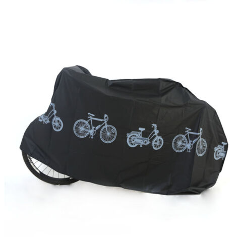Housse pour vélo, noire, 200 cm x 100 cm, 1 pièce Housse pare-soleil pour VTT Imperméable et anti-poussière (1/5)