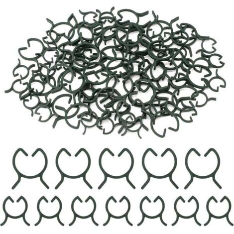 200 clips de support pour plantes, clips pour tomates, clips pour plantes grimpantes, clips de fixation pour plantes d'extérieur, clips de jardin, adaptés aux fruits, légumes et tomates - M+L (1/4)