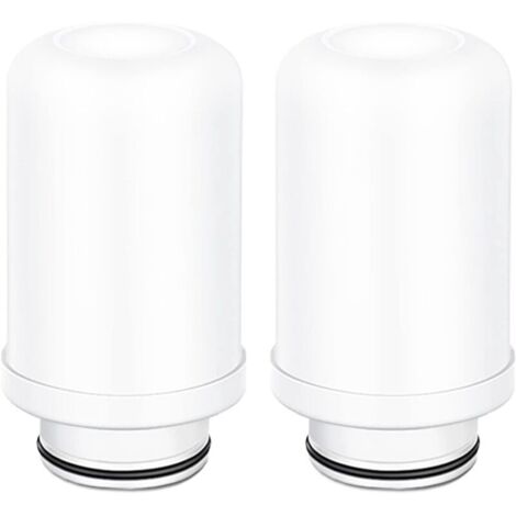 Cartouches de rechange pour filtre à eau, remplacement de filtre en céramique, système de filtration du robinet, filtre à charbon actif (2 cartouches filtrantes en céramique) (1/5)