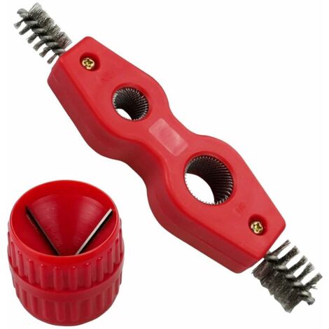 Universel Ébavureur Pour Tuyaux ébavurage brosse de rouille Ébavurage Outil Intérieur et Extérieur Ébavureur Multicouche pour l'installation de la plomberie (1/5)
