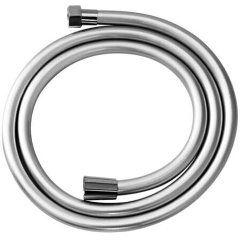1.2m Flexible tuyau de douche salle de bains, tuyau de douche, anti-pliures, finition brillante, raccord fileté universel 1/2", chromé (1/4)