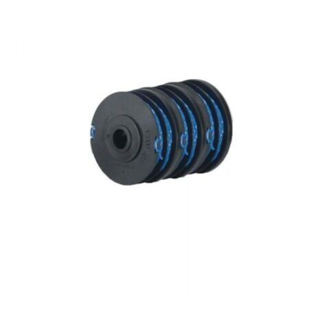 Lot de 3 bobines double fil 1.65mm – Accessoire coupe-bordure électrique – Compatible RYOBI RLT4027/RLT4125/RLT5027/RLT6030 - RAC123
