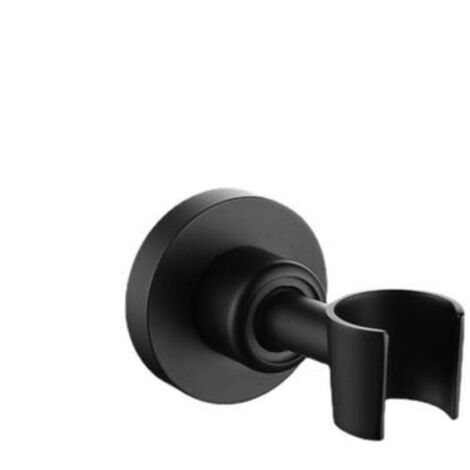 Support de Pommeau de Douche Support Douche Noir en Acier Inoxydable 304 Pour Pommeau de Douche Support Douchette à Main Universel Support de Douche Réglable à 360 ° Avec Vis d'installation (1/5)