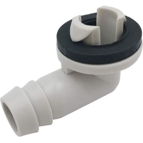 Raccord de Coude de Connecteur de Tuyau de Drainage de Climatiseur avec Anneau en Caoutchouc pour UnitéS -Split et Unité de FenêTre Ca 3/5 Pouces (15 Mm) (1/5)