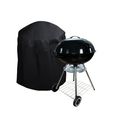 Housse de barbecue Oxford imperméable, coupe-vent, résistante aux UV et résistante aux déchirures, ronde 27,5 x 27,5 cm (1/3)