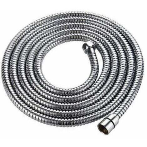 Flexible de douche 3m – Acier inoxydable chromé – Anti-torsion – Connexion G1/2' universelle – Résistance haute pression
