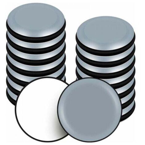 16 Pièces 50mm  Patins en Téflon pour Meubles AdhésifsPatin Glisseur Ronds pour Chaise Canapé Table Fauteuil (1/5)