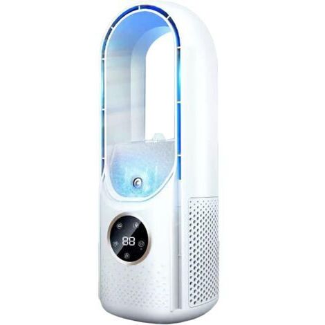 Climatiseur portable avec 6 vitesses d'air évaporatif – Faible consommation d'énergie – Minuterie 6 heures – Pour bureau et chambre