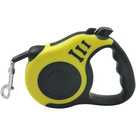 Laisse rétractable pour chien, tracteur télescopique automatique, ruban pour chien, ruban pour animaux de compagnie 16 pieds, durable et pratique, avec poignée antidérapante, convient aux chiens de pe (1/5)