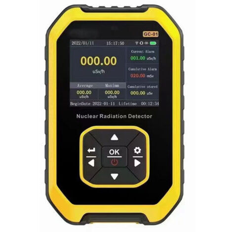 Compteur Geiger portable LCD numérique compteur Geiger détecteur de rayonnement nucléaire dosimètre testeur bêta gamma