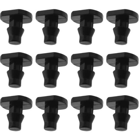 100pcs 1/4 Pouce Goutte à Goutte Irrigation Fin Bouchons Tuyau d'arrosage End Stop Plug Connecteur pour Jardin Irrigation PE Pipeline Connexion Serre Fleur Parterre Cour