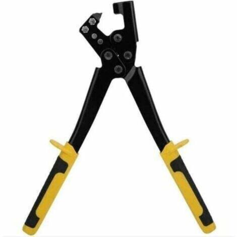 Pince à sertir modèle 15-273, adaptée aux profils de 0,6 mm, fabriquée en France - pour le sertissage permanent des cadres métalliques en forme de U - poignée confortable - peut être utilisée d'une se (1/4)