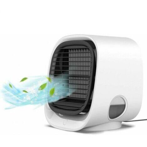 Climatiseur mobile silencieux 3 en 1 – Refroidisseur d'air avec humidificateur – 3 vitesses – Pour espaces réduits – Niveau sonore 50 dB - AIRE 3 EN