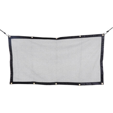 Filet pour Voiture pour Animaux Portable Filet de Protection Voiture Séparation pour Chien Chat Filet avec Crochets et Cordes Grille de Séparation Universelle pour Voiture 115cm×62cm (1/5)