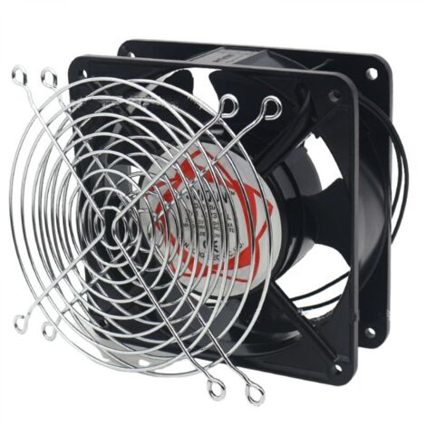 Ventilateur axial haute température 120 x 120 x 38 mm – Silencieux – Compatible avec poêles et chaudières à bois – Économie d'énergie jusqu'à 30% (1/5)