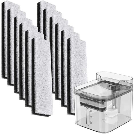 Filtres à Eau pour Animaux Compatibles avec WF020 Source de Chat, Filtre à Charbon Actif de Rechange pour Fontaine à Eau pour Chiens et Chats 12PCS par Poweka (1/5)