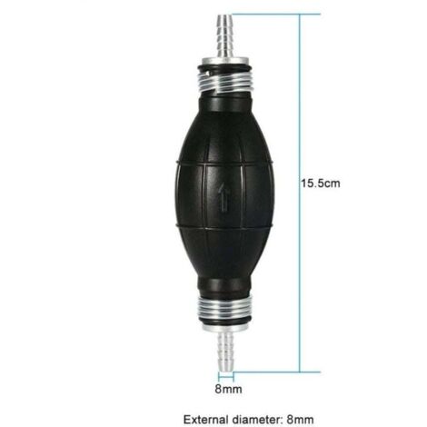 8mm Poire D'Amorcage Carburant Pompe à Main Inline Bateaux Alliage Gasoil Essence Diesel Pump,Universelle Pump Essence,Huile, Eau,Pompe de transfert de carburant,Automobile,Jardin Pompe (1/4)