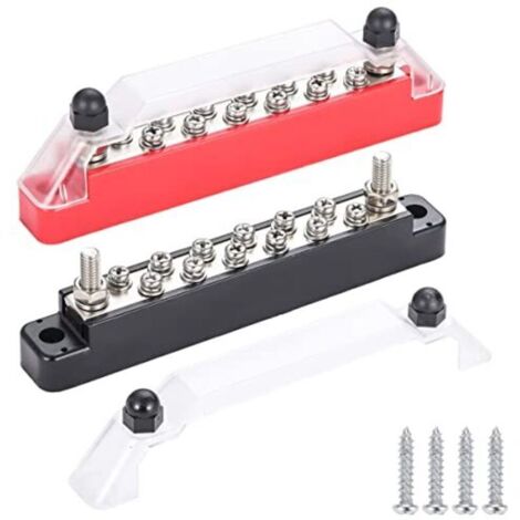 Bloc de distribution d'alimentation 12V avec 2 goujons de borne 1/4 ...