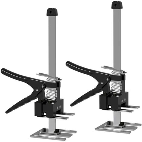 2 pièces Lève-meuble, Système de Nivellement des Carreaux Outil, Réglable Lève-Plaques Manuel, Avec échelle pour Les Sols, les Fenêtres et les Armoires (Capacité de Charge Maximale de 240 kg) (2) (1/5)