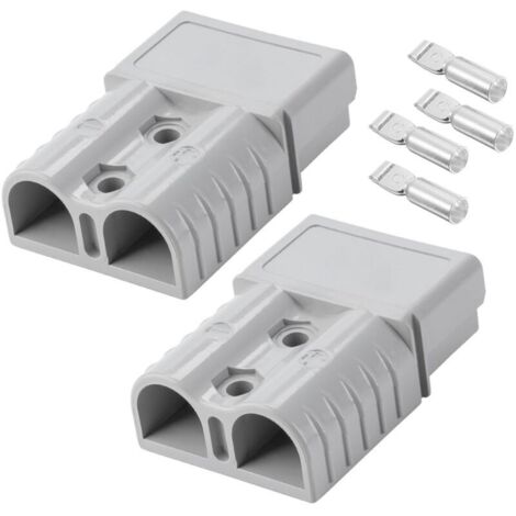 x Car Battery Terminal Connectors, 120A 600V Quick Battery Connector Socket, Car Quick Battery Lug, for Motorhome, Caravan and Large Electric Machines