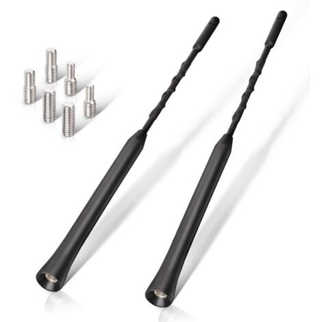 Antenne Voiture FM Dab Antenne Autoradio Antenne Voiture de Toit 2 pièces 23cm Remplacement Universelle Antenne Auto avec Fonction de Réception FM/Dab Puissante, Non original (1/5)
