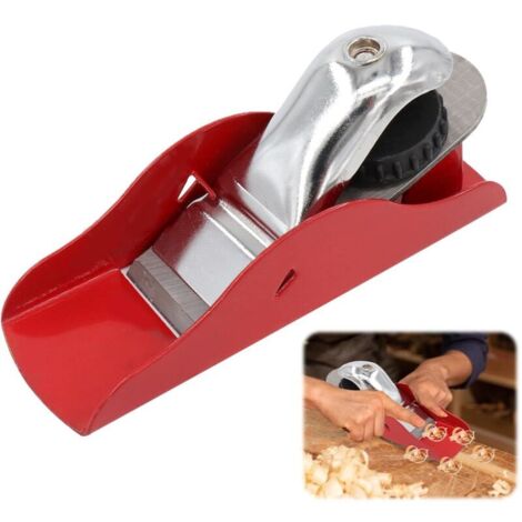 Mini Rabot à Main de Menuiserie avec Dégauchisseuse pour le Travail du Bois - Outil Compact et Léger, Araseur de Chant (1/5)