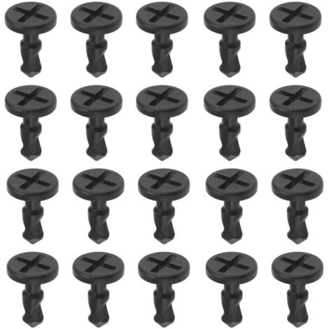 20pcs Clips à Vis pour Plaque de Couvercle de Compartiment Moteur Compatible avec Cayenne 2003-2010 15,7 X 24 MM OE 95557271000 Clip de Montage Moteur Accessoires de Voiture Noir (1/5)