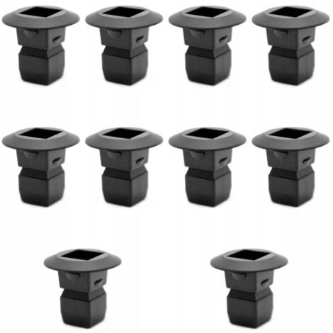 Clips de fixation - Clips pour voiture - Clips de fixation pour voiture - Broches de fixation pour ailes et couvercles de protection moteur compatibles avec Seat Skoda VW Audi - Lot de 10 (1/5)