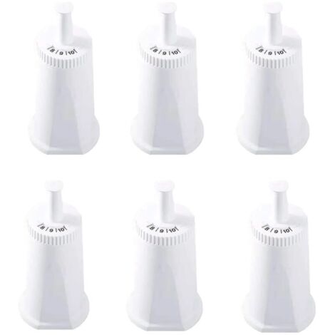 Lot de 6 filtres à eau de rechange pour machine à café expresso suisse Sage Oracle Touch Barista Claro BES008 BES920 BES878 BES880 BES980 BES990 (1/5)