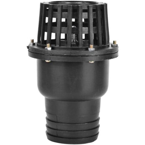 Clapet anti-retour plat basse pression pour pompe à eau, en PVC noir, pour machines hydrauliques (3")