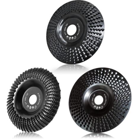 Disque Bois Meuleuse 125mm Disque de Sculpture Sur Bois, 3 Pices Disques de Meulage pour Faonner, Meuler et couper. Roues pour Meuleuse d\'angle