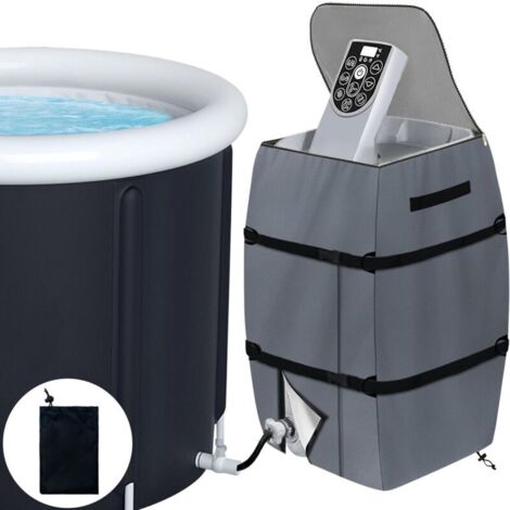 Housse de pompe de spa pliable, étanche et ajustable - Housse avec cordon et boucle