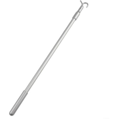 Rallonge télescopique en aluminium pour store de fenêtre avec mécanisme de crochet rotatif 33-60 cm