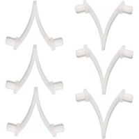 Pinces papillon pour piscine - Ensemble de 6 pièces, adaptées aux brosses de piscine, aux écumoires, aux aspirateurs, aux mini aspirateurs à jet et aux perches télescopiques.