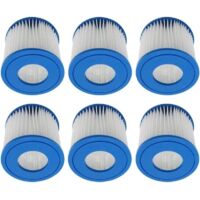 Cartouche de Filtre de Piscine Compatible avec pour Best-Way 58381 la Pompe de Filtration, pour Lay-Z-Spa Miami Vegas Palm Springs Paris Hot Tub Filters(Lot de 6)