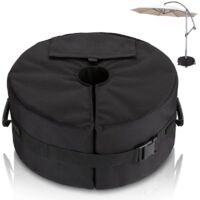 Sac de Poids de Base pour Parasol - Diamètre Réglable Ouverture latérale Poids de La Base du Parasol - Support de Poids de Parasols de Jardin Extérieur pour Patio - Sacs de Sable Jusqu'à 40 kg