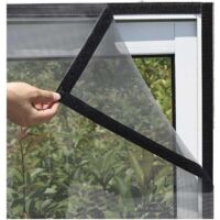 Moustiquaire Fenetre , Moustiquaire Autocollant pour Fentres, Maille Ajustable pour Insectes, Maille Transparente pour Chat, Moustiquaire (120150cm )