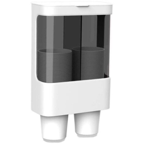 Distributeur de gobelets jetables à Fixation Murale - Distributeur de gobelets en Papier ou en Plastique(S-2)