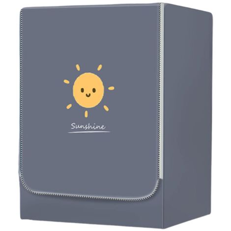 Couvercle pour Machine à Laver ou sèche-Linge à Tambour, Gris Housse pour Machine Lave-Linge Couvercle de Protection, Imperméable Anti-Poussière Anti-Pluie (L-10.5-12kg,Soleil) (1/5)