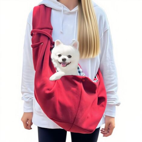 Sacs de Transport Bandoulière, Bourgogne Sacs de Transport pour Chiens avec Capacité de Charge de 7,5 kg, Sac Bandouliere Chien, pour Randonnée et Activités de Plein Air (1/5)