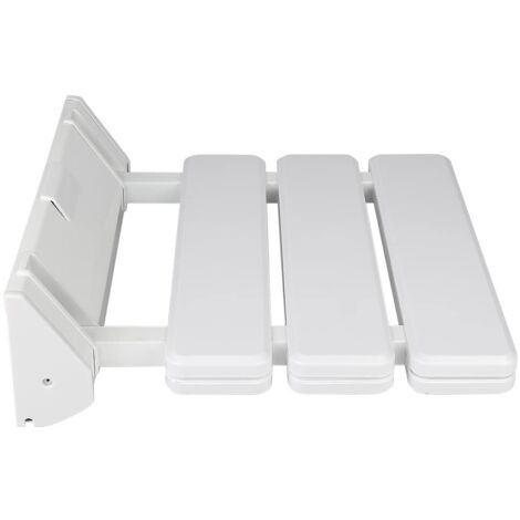 Siège de Douche Mural Repliable/Rabattable Salle de Bain,Planche pour Baignoire orthopédique Siège de Bain antidérapant Poids,Tabouret de Douche Ergonomique Pieds(33 32 5 cm (Blanc)) (1/5)