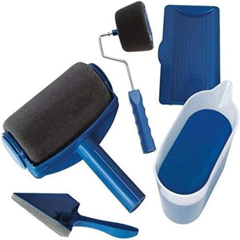 Kit de Rouleau à Peinture avec Réservoir - Système anti-goutte - Poignée télescopique - Accessoires inclus - Idéal pour tous types de murs - Verre doseur - Barre d'extension (1/5)