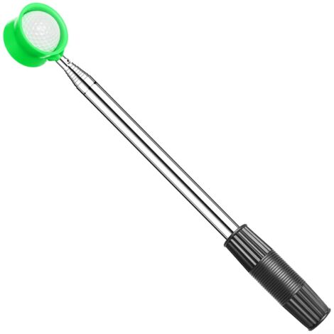 Golf Ball Recovery Scoop, Telescopic Stainless Steel Golf Ball Catcher for Easy Water Recovery (Green, 9ft) (1/5)
