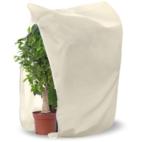Protection hivernale pour plantes - Grande housse de protection antigel pour plantes en pot - 240 x 200 cm - Résistant à la déchirure et respirant - Protection des plantes d'hiver - Avec cordon de (1/5)