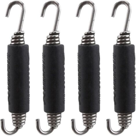 Lot de 4 Ressorts de Pot d’échappement Support de Fixation d'échappement Moto pour Moto en Acier Inoxydable