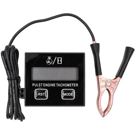 Tachymètre numérique Tachymètre inductif avec compteur horaire Batterie Interchangeable pour tronçonneuses tondeuses à gazon et motos (1/5)