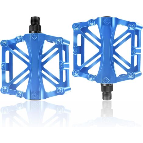 1 Paire Pédales de vélo VTT, Route et BMX en Alliage ultraléger Pédales Vélo Route 9/16" Antidérapantes et Durables Universel pour Vélo De Randonnée VTT BMX Accessoires de Vélo (1/5)